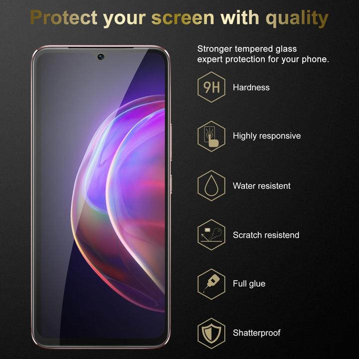 Actual product image Cadorabo Display protection glass (3 Piece, Vivo V21)