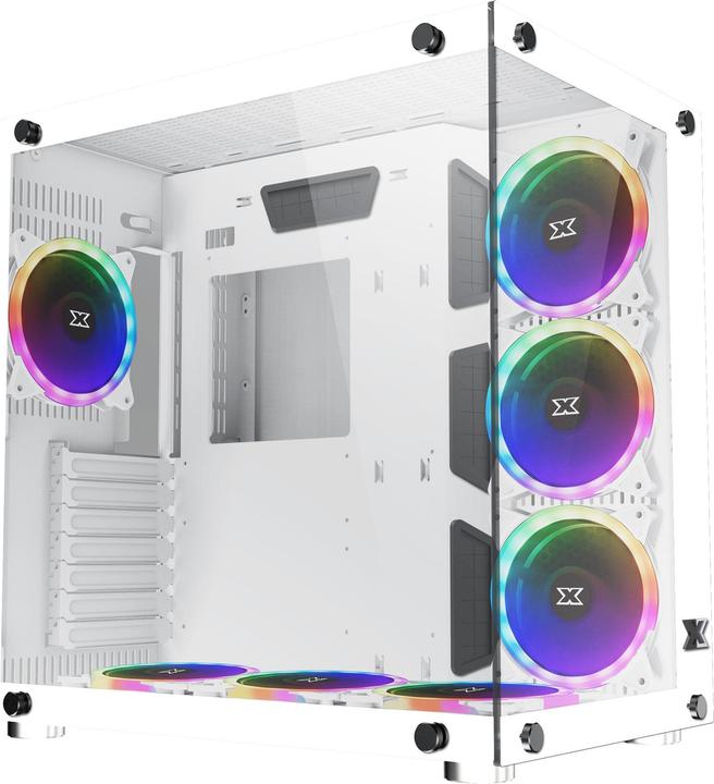 Image du produit Xigmatek Boitier Moyen Tour ATX compatible Aquarius Plus RGB avec panneaux vitrés (Blanc)