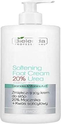 Bielenda PROFESSIONAL Podo Expert Program Softening Foot Cream 20% Urea zmiękczający krem do stóp (Fusscrème & Fussgel, 500 ml)