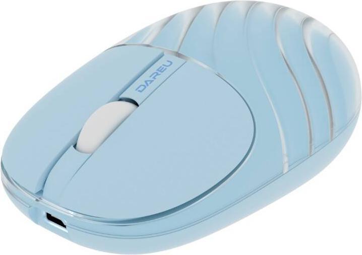 Actual product image Dareu LM135D Wireless Mouse Blue (Cable)