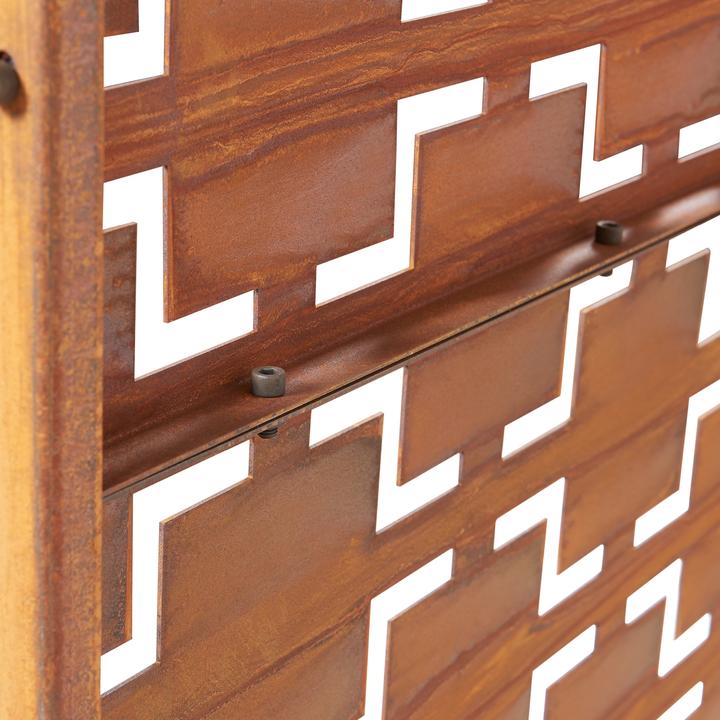 Produktbild Casa.Pro Trennwand Basciano Cortenstahl 180x120 cm Edelrost (180 x 120 x 40 cm)