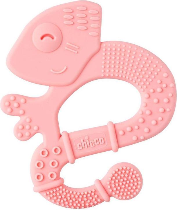 Chicco Bite ring with soft bristles - EIDECHSE PINK, - 2m+