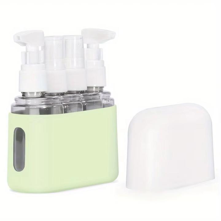 Produktbild Swissdetector Praktisches und elegantes 4-in-1-Reiseflaschenset - 50Ml - Grün (Tasche)