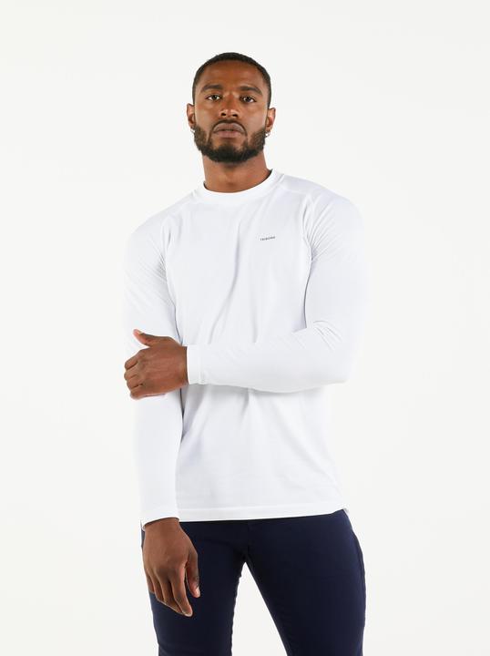 Tribord Segelshirt langarm Herren UV-Schutz 500 weiss