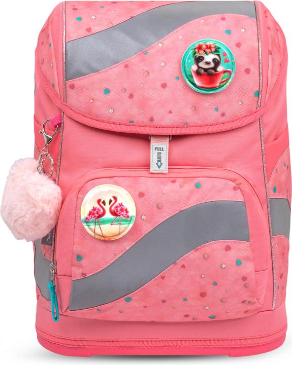 Immagine prodotto Belmil Smarty Schulranzen Set 5teilig mit 6 Patches (20 l)
