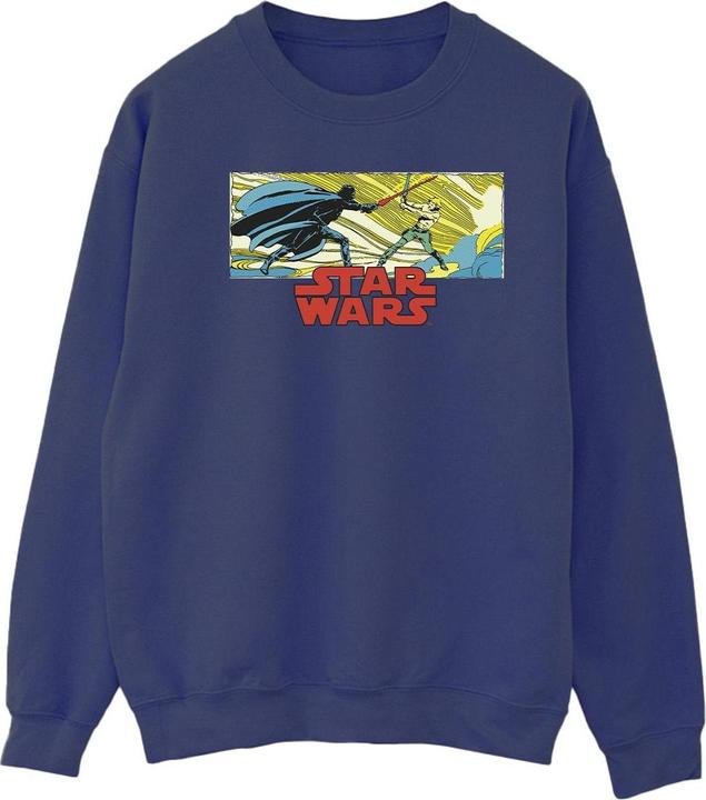 Star Wars Comic Strip Luke And Vader Sweatshirt (XXL)