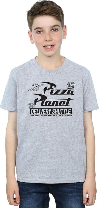 Actual product image Disney Boys Toy Story Pizza Planet Logo T-Shirt (152, 158)