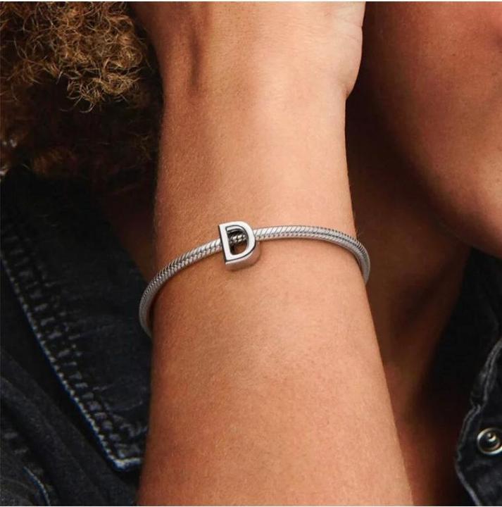 Actual product image Pandora Letter D Charm (Silver)