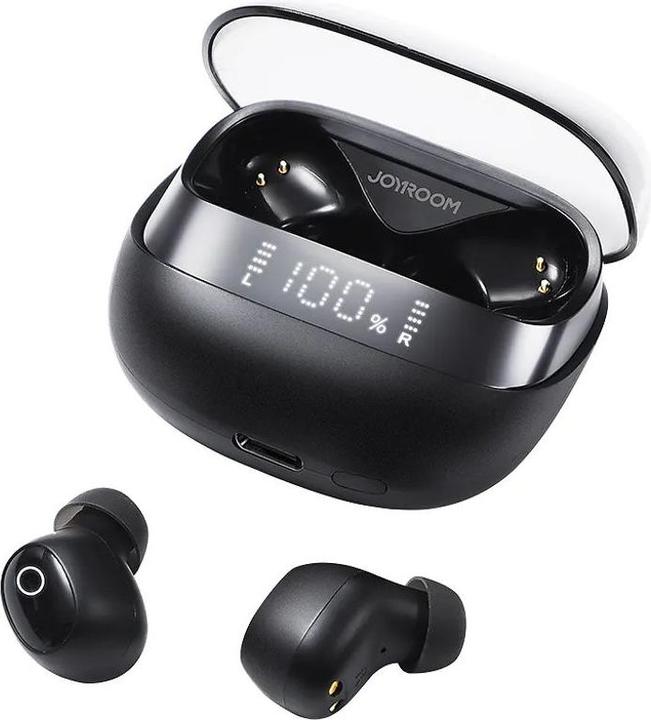 Actual product image Joyroom Earbuds Wireless Headphones with Display, Bluetooth 5.3 - Black (ANC, 42 h, Wireless)
