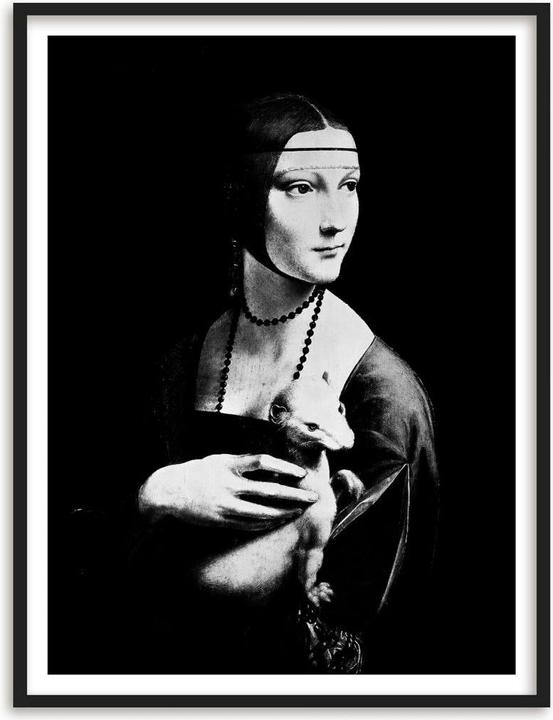 Produktbild Trenddeko Da Vinci - Die Dame mit dem Hermelin (50 x 60 cm)