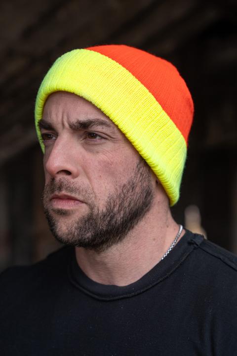 Image du produit Korntex Bonnet tricoté Metz Couleur principale Orange Revers jaune ® KXST