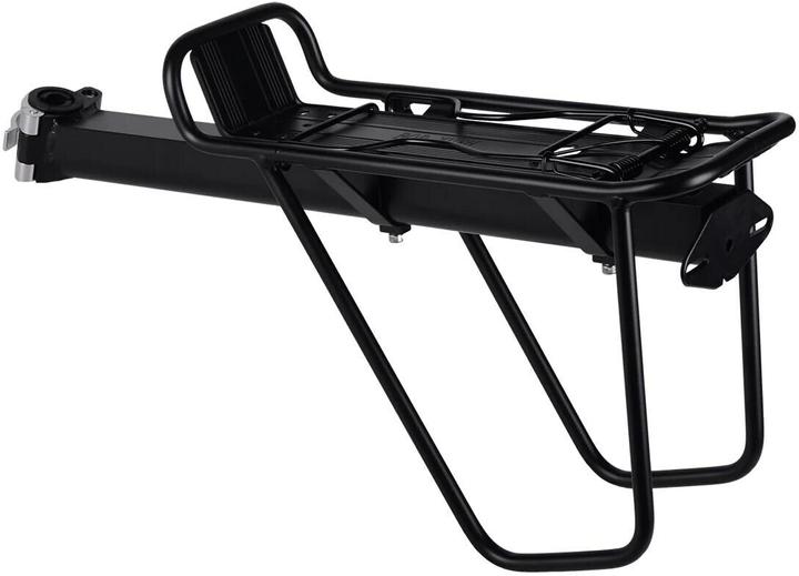 Immagine prodotto Incirca Supporto reggisella, con staffa laterale, alluminio nero, fissaggio rapido