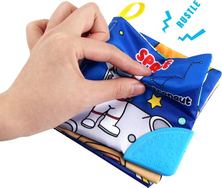 Produktbild Activity Board Baby Soft Cloth Bücher Baby Intelligenz Entwicklung Lernbuch mit Beissring Rustle Sound Cognition