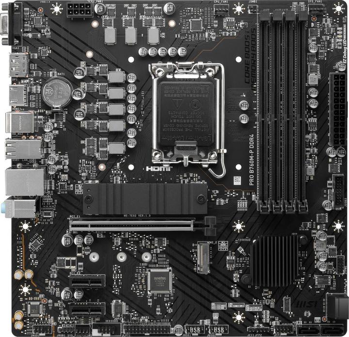 Produktbild MSI PRO B760M-P DDR4 (LGA 1700, Intel B760, mATX)