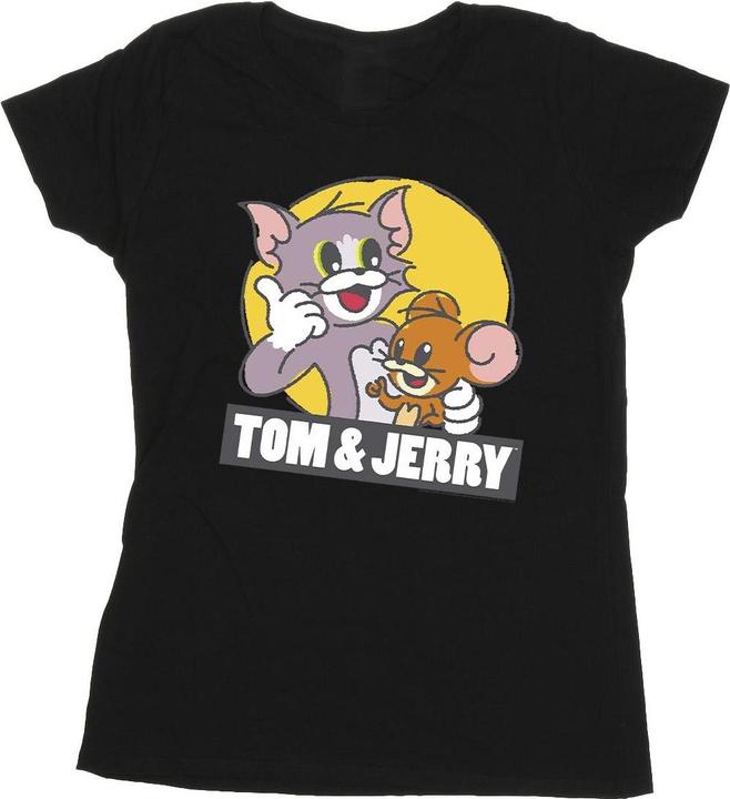 Actual product image Tom & Jerry Womens/Ladies Sketch Logo Cotton T-Shirt (L)