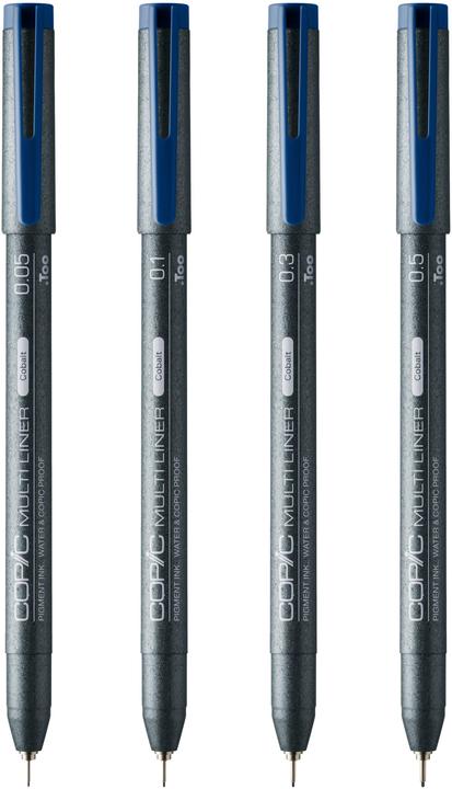 Produktbild Copic Multiliner Cobalt Set, 4 Stück sortiert (Cobalt, 4 x)