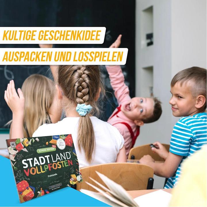 Produktbild Denkriesen STADT LAND VOLLPFOSTEN® A4 - SCHOOL EDITION - "Freistunde." (Deutsch)