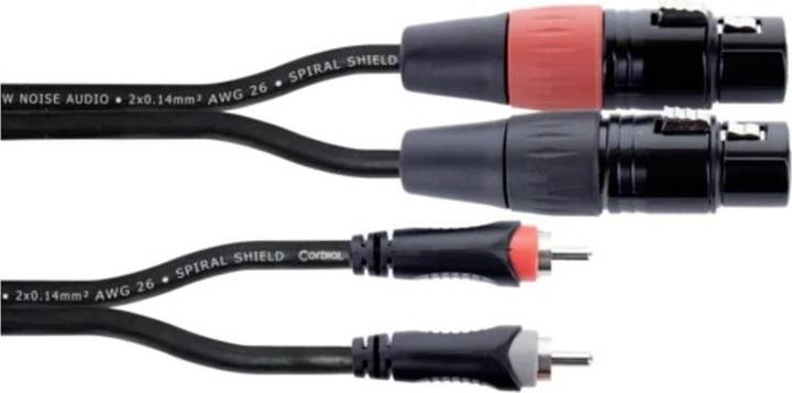Produktbild Cordial EU 1,5 FC XLR Verbindungskabel (2x XLR-Buchse 3 polig - 2x Cinch-Stecker (1.50 m)