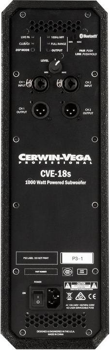Actual product image Cerwin-Vega CVE-18s (Subwoofer active)