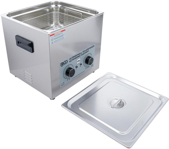 BGS Bac à ultrason 15 l (40 kHz, 15000 ml)