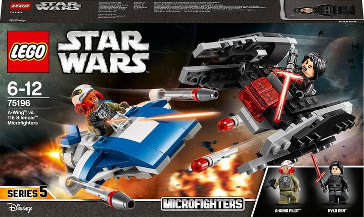 Immagine prodotto LEGO A-Wing vs. Tie Silencer Microfighters (75196, LEGO Star Wars)