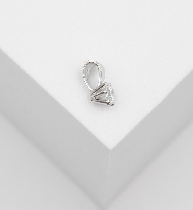 Produktbild Muau Anhänger (Weissgold 750 Diamant 0.02ct. 9x5mm)