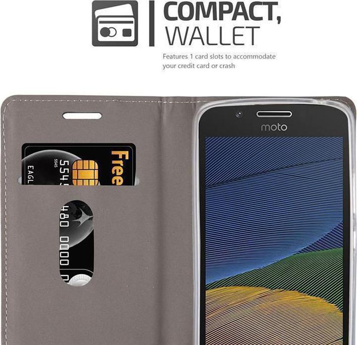 Image du produit Cadorabo Couverture look jeans Book (Motorola Moto G5 Plus)