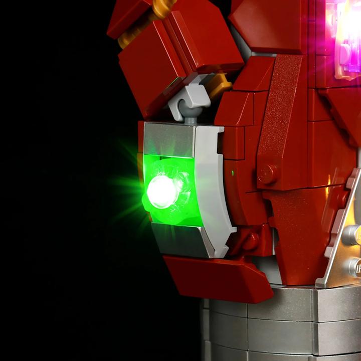 Image du produit BrickBling Kit d'éclairage LED pour LEGO Avengers : Iron Man Nano Gant (76223) incl. télécommande