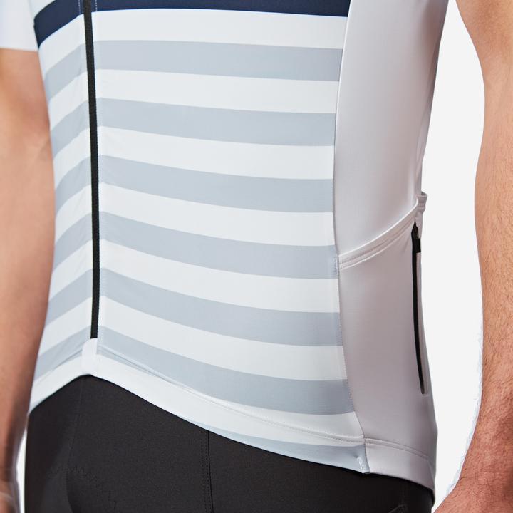 Actual product image Van rysel Rennrad Fahrradtrikot Sommer kurzarm Herren Slimfit Endurance 2 weiss/blau (XXL)