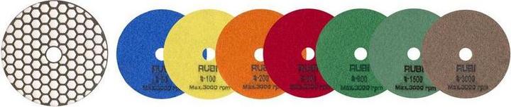 Actual product image Dierre Rubi - Diamond wheel for polishing dry Ø 100 mm - grit #1500 (62975) (1500)