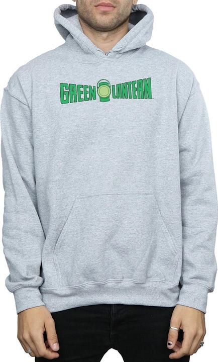 Actual product image Mens Green Lantern Text Logo Hoodie (XL)