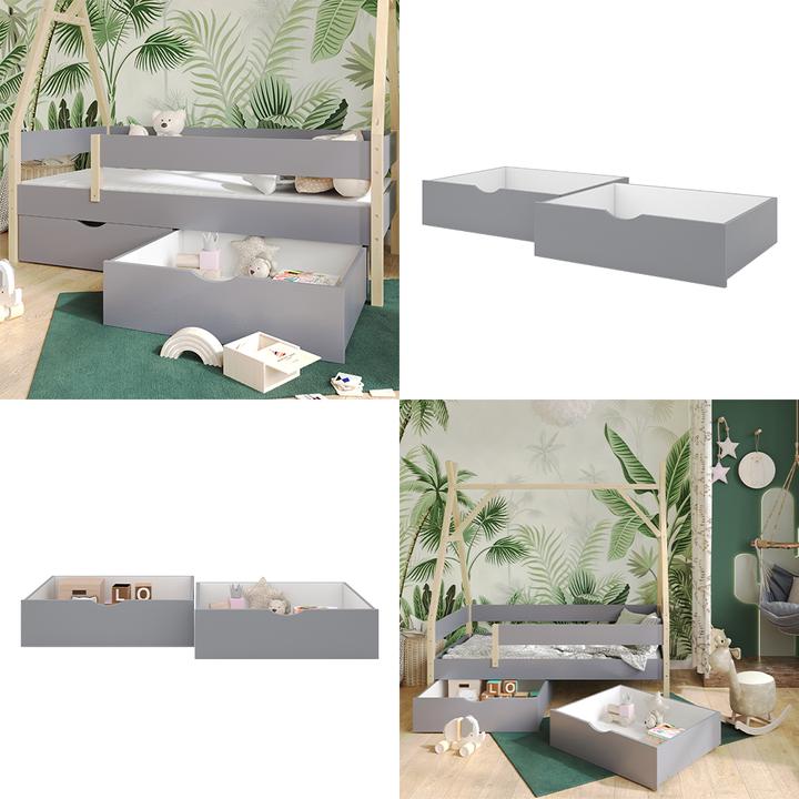 Image du produit VitaliSpa Tiroir coulissant Bali, Gris, 78 x 61.8 cm Lot de 2