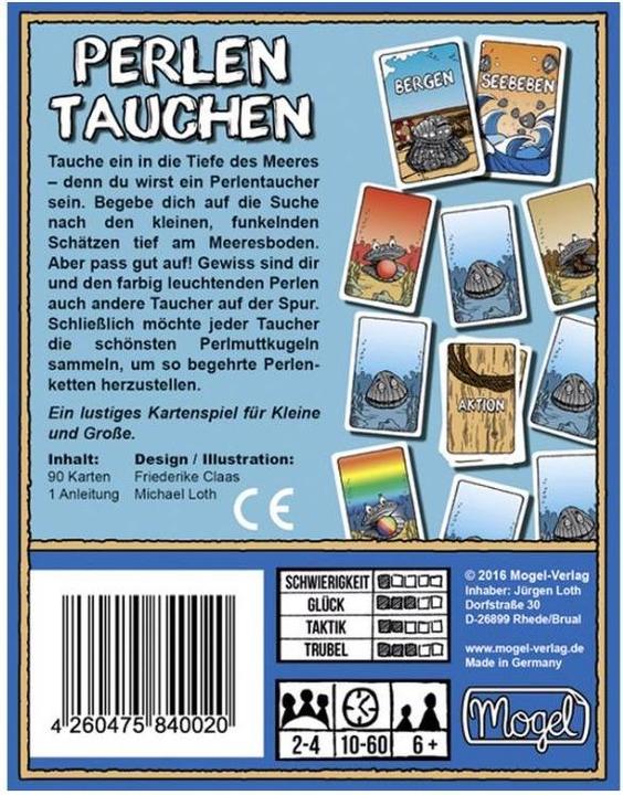 Produktbild MV001 - Perlentaucher, Kartenspiel, 2-4 Spieler, ab 6 Jahren (DE-Ausgabe) (Deutsch)