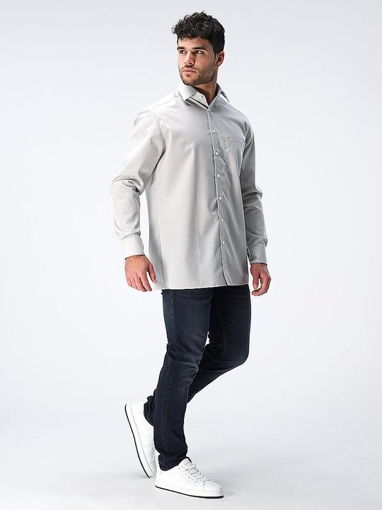 Produktbild Olymp Hemd Luxor grau/ New Kent 1/1 arm Chambray Gr.45 (45)