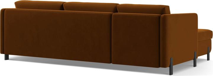 Image du produit Micadoni Canapé D'Angle Velours Droit Convertible, "Gloria", 5 Places, 280x170x80Fabriqué en Europe (Canapé d'angle)