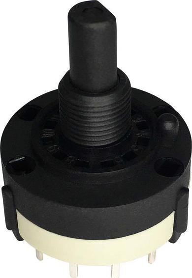 Produktbild RND Components Stufen-Drehschalter, Pole %3D 4, Positionen %3D 3, 30°, Panelmontage