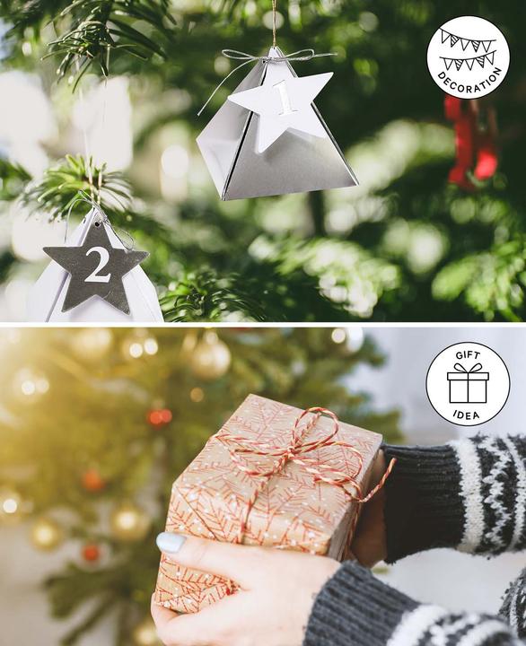 Image du produit I Am Creative Boîtes de calendrier de l'Avent 8x8x8 cm, 49pcs.