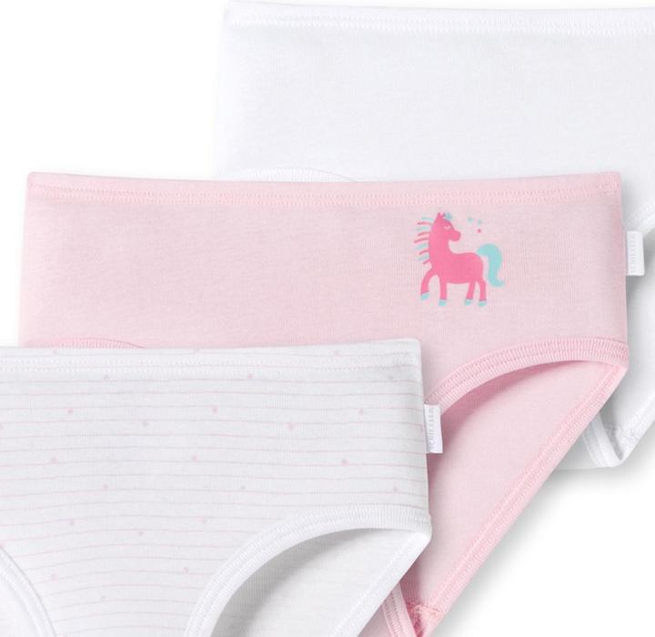Image du produit Schiesser Lot de 3 slips/caleçons Kids Girls à fines côtes en coton organique (92, Lot de 3)