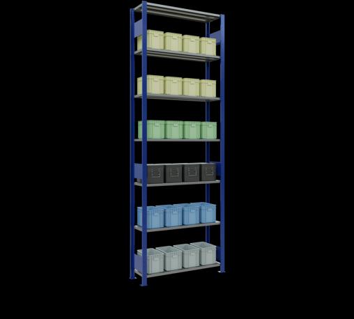 Image du produit Schulte Lagertechnik Système d'emboîtement pour rayonnage de base MULTIplus85 avec traverse de longueur