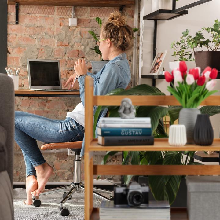 Actual product image Relaxdays Stacking Bamboo Shelf (60 x 30 x 30 cm)