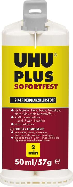 Produktbild UHU Plus Sofortfest Zwei-Komponentenkleber 45675 50 ml (80 g, 50 ml)