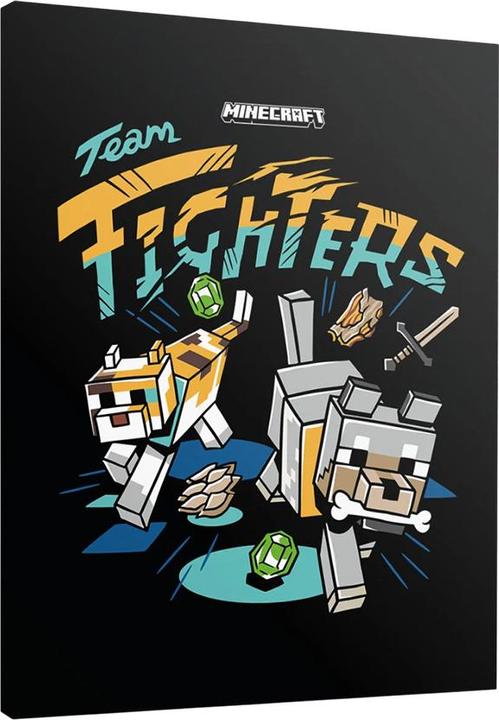 Image du produit Minecraft - Impression sur toile TEAM FARMERS (80 x 60 cm)