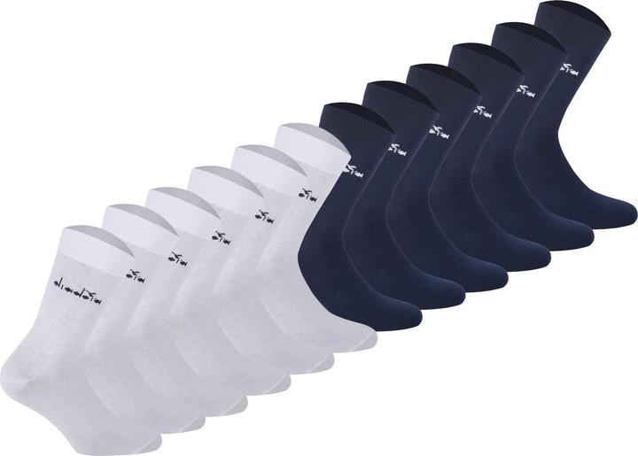 Blanc, Bleu foncé