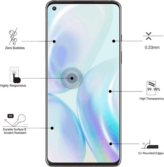 Actual product image Eiger Mountain Glass Clear Edge (1 Piece, Oneplus 8)