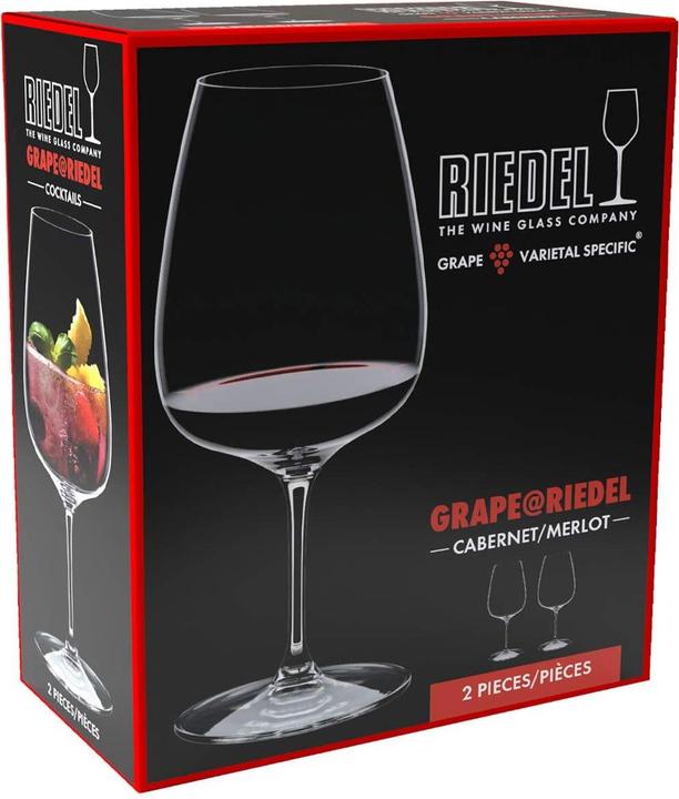 Actual product image Riedel Grape Cabernet / Merlot / Cocktail wine glasses (83 cl, 2 Glasses, Red wine glasses)