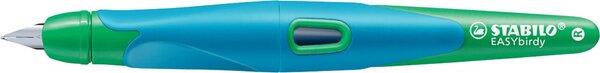 Produktbild STABILO EASYbirdy ergonomischer Schulfüller für Rechtshänder Anfänger-Feder (Grasgrün, Himmelblau, 1 x)