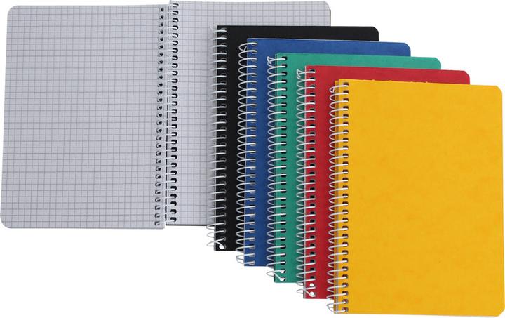 Actual product image Naturaline Spiral notebook (A6, Checked, Hardcover)