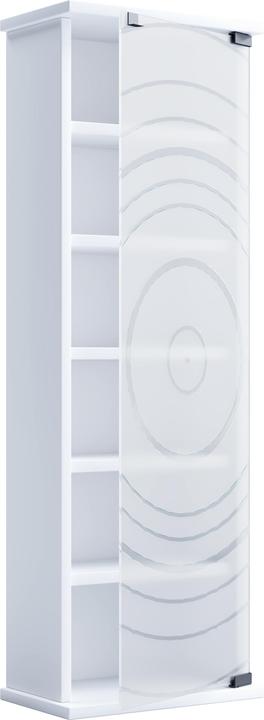 Produktbild VCM Holz CD DVD Stand Regal Glastür Tilano M (31 x 18 x 92 cm)