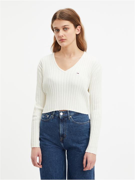 Produktbild Tommy Hilfiger TJW Reg Rib Pullover mit V-Ausschnitt (M)