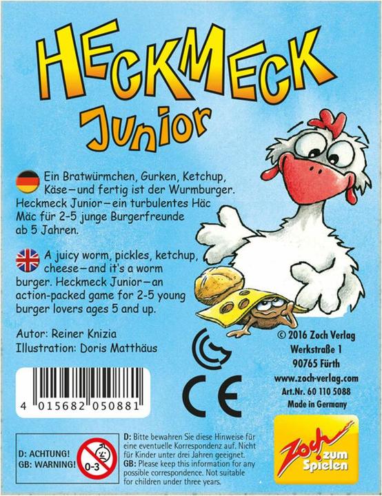 Produktbild Zoch ZOC05088 - Heckmeck Junior - Figuren-/ Würfelspiel (DE, EN), für 2 bis 5 Spieler, ab 5 Jahren (Englisch)